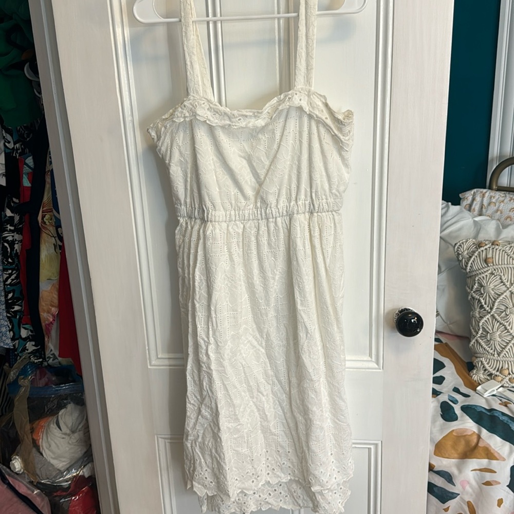 White eyelet sundress